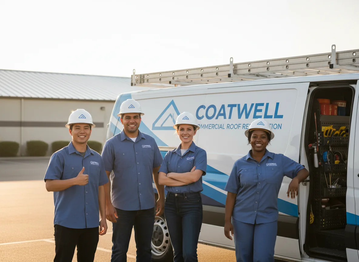 Commercial roof coating company in Collins, WI